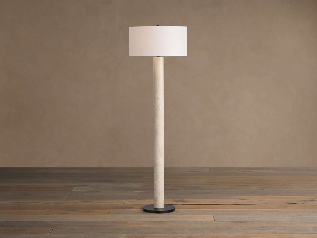 Alaró Marble Column Floor Lamp