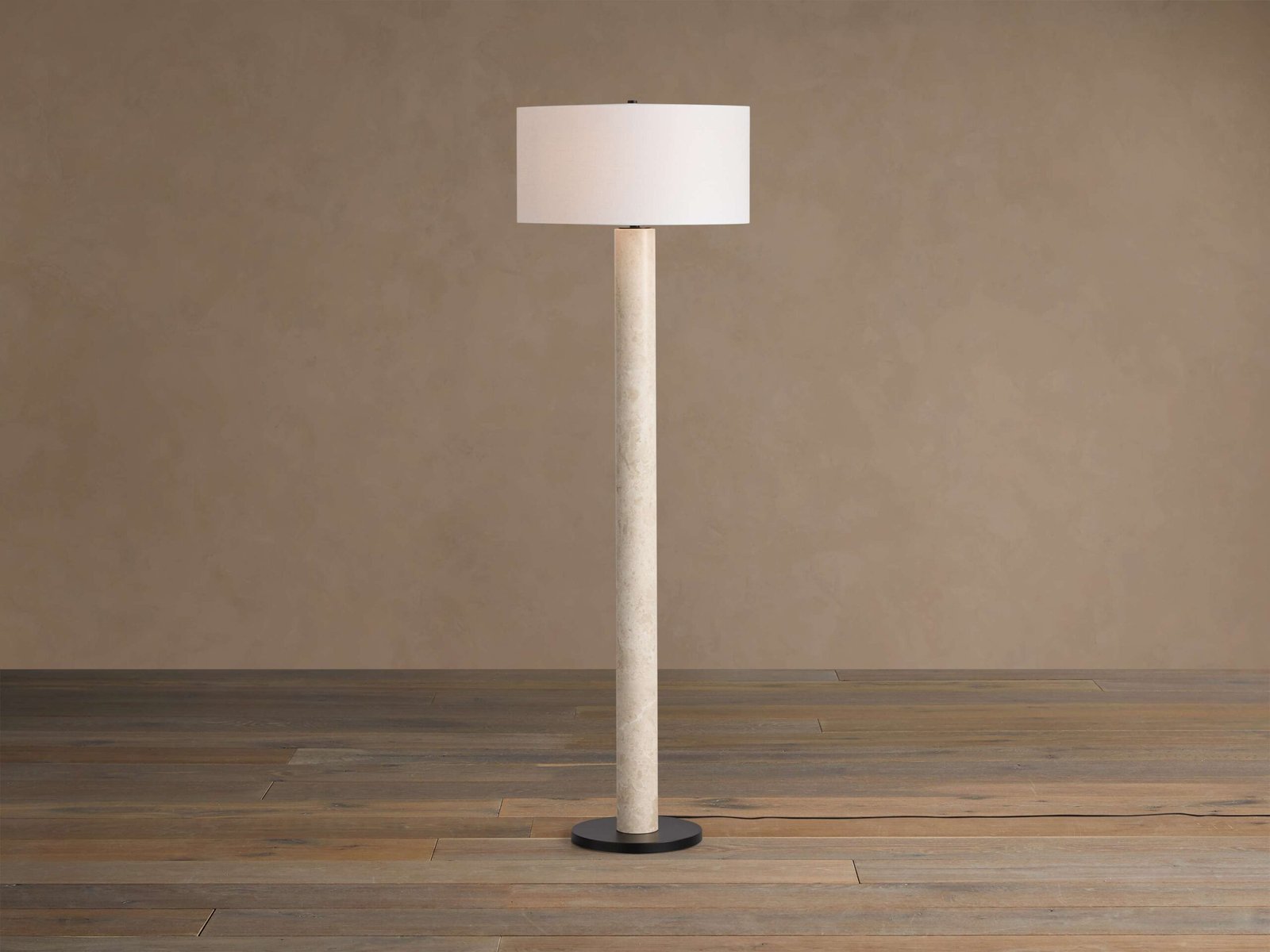 Alaró Marble Column Floor Lamp