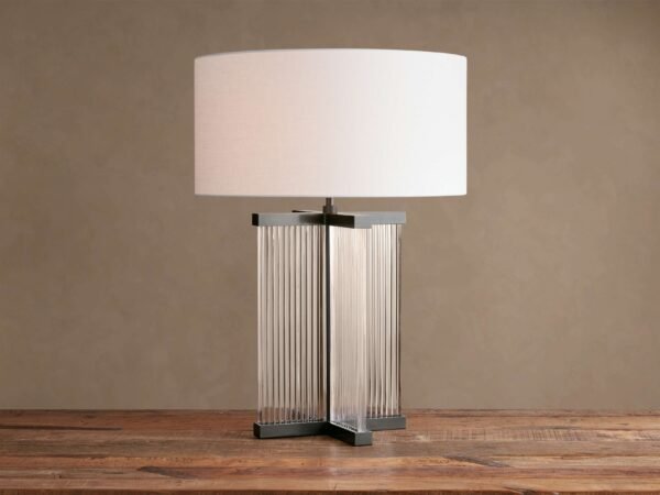 Vodnjan Glass and Brass Table Lamp