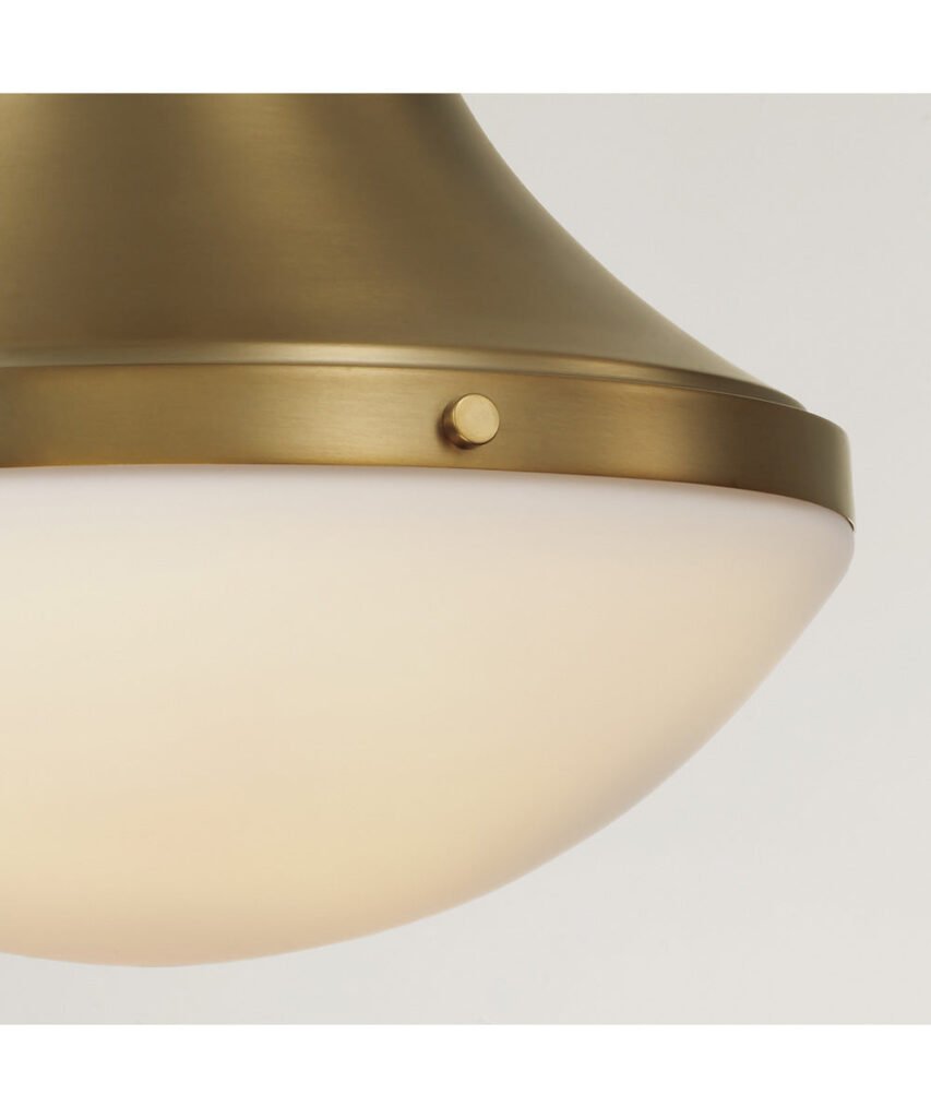 Argeles Antiqued Brass Dome Pendant – image 3
