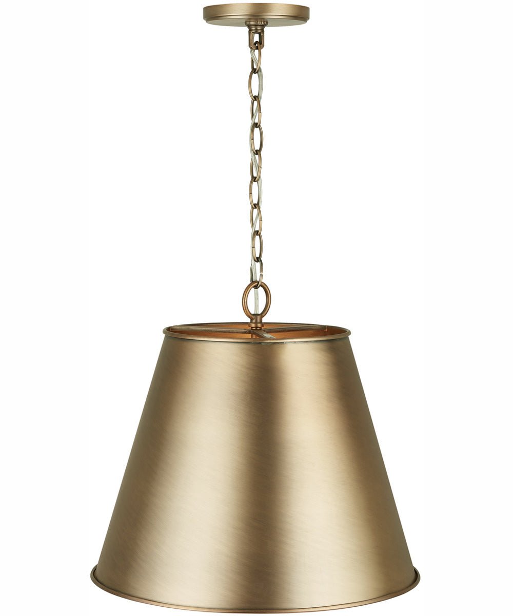 Sestola Antiqued Brass Conical Pendant – image 3