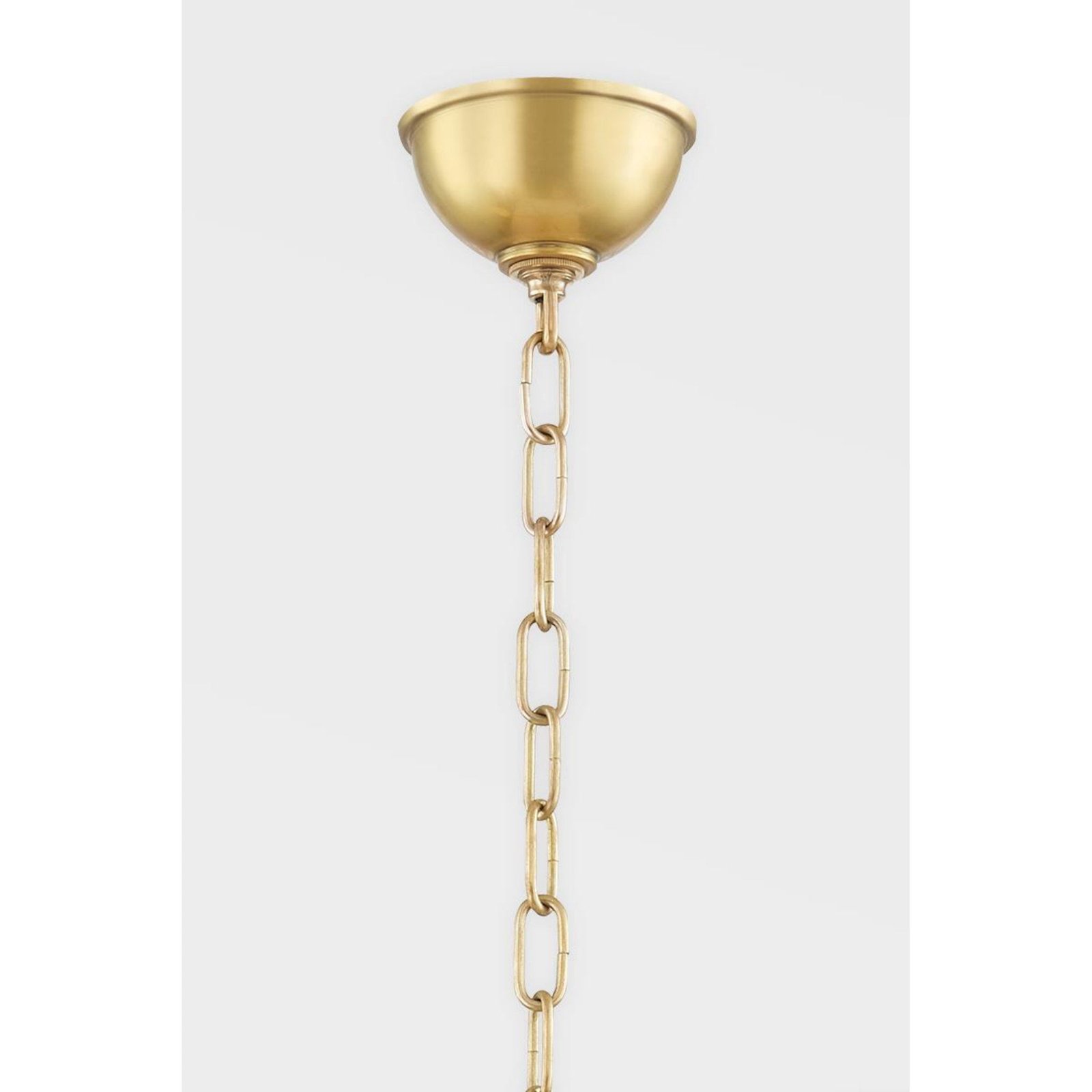 Pogradec Linen Head Brass Chandelier – image 3