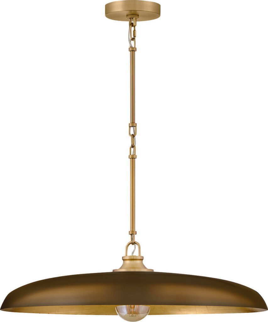 Naxxar Wide Brass Plate Pendant – image 2