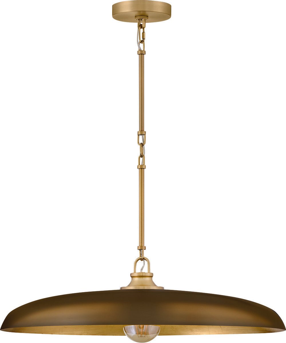 Naxxar Wide Brass Plate Pendant – image 2