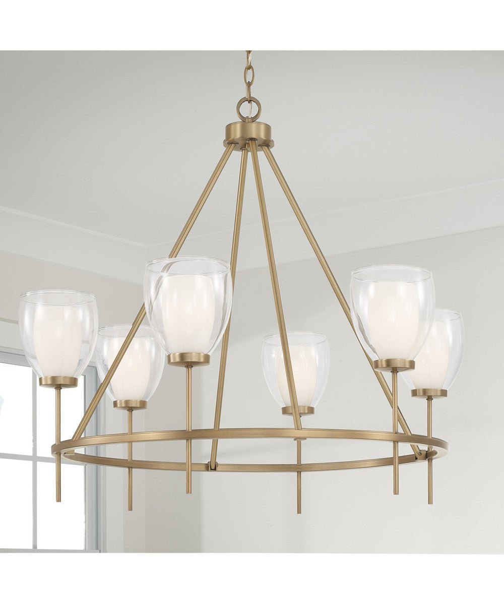 Kavala Çift Katmanlı Camlı Avize – image 3