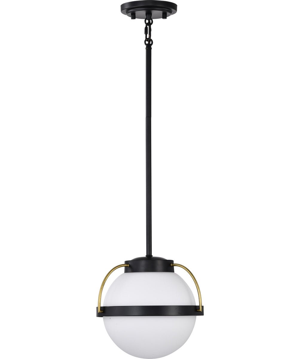 Olib Opal Globe Black Brass Pendant – image 3
