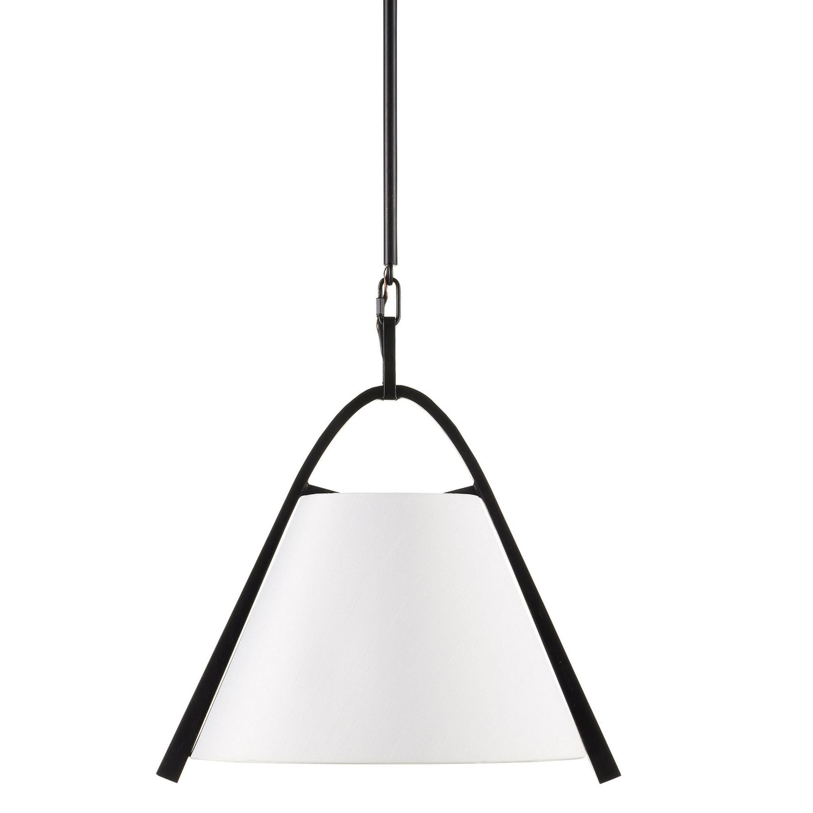 Sfax Shantung Shade Black Framed Pendant – image 2