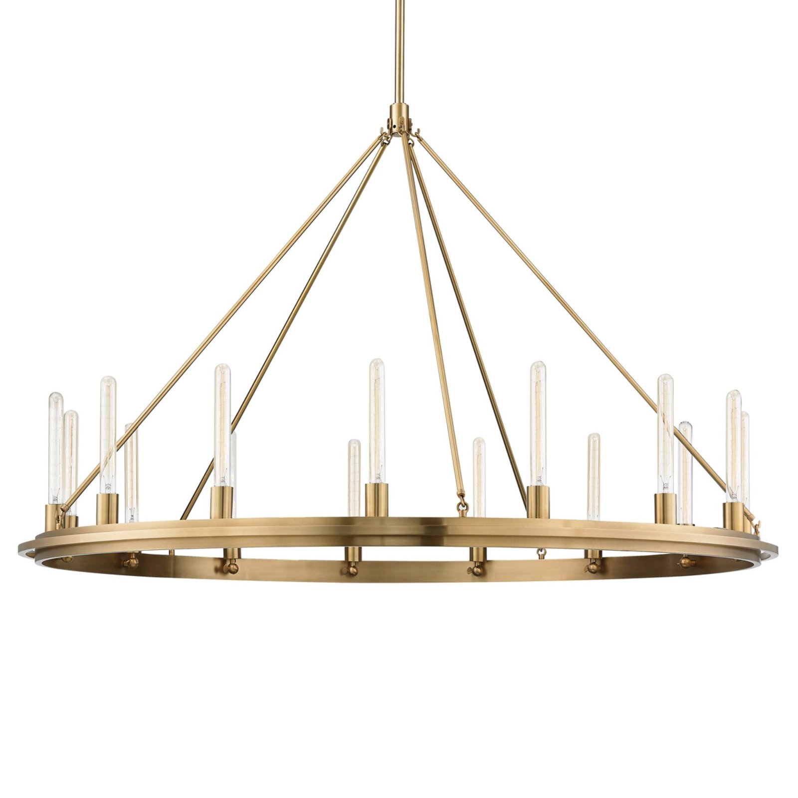 Orikum Ten Five Socket Large Brass Chandelier – image 2