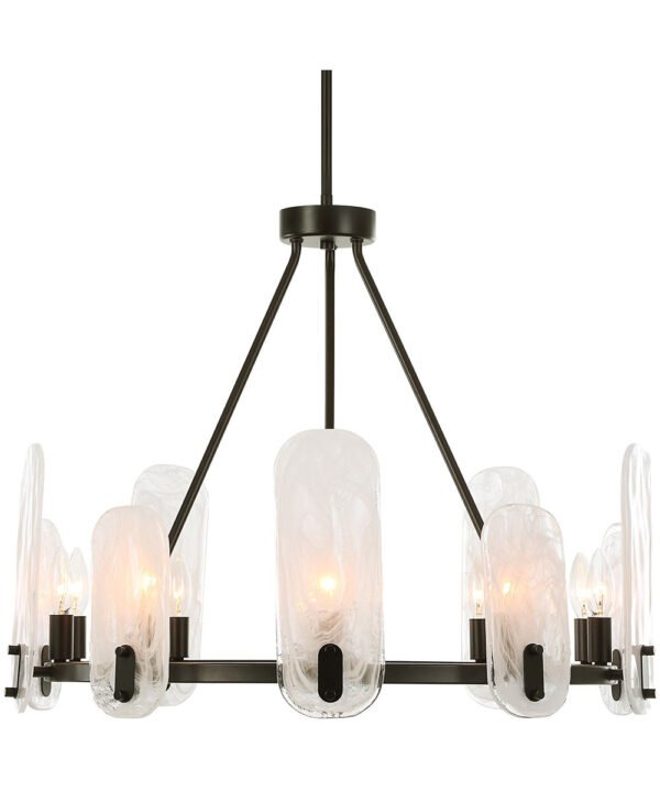 Capizzi Bronz Halka Camlı Avize