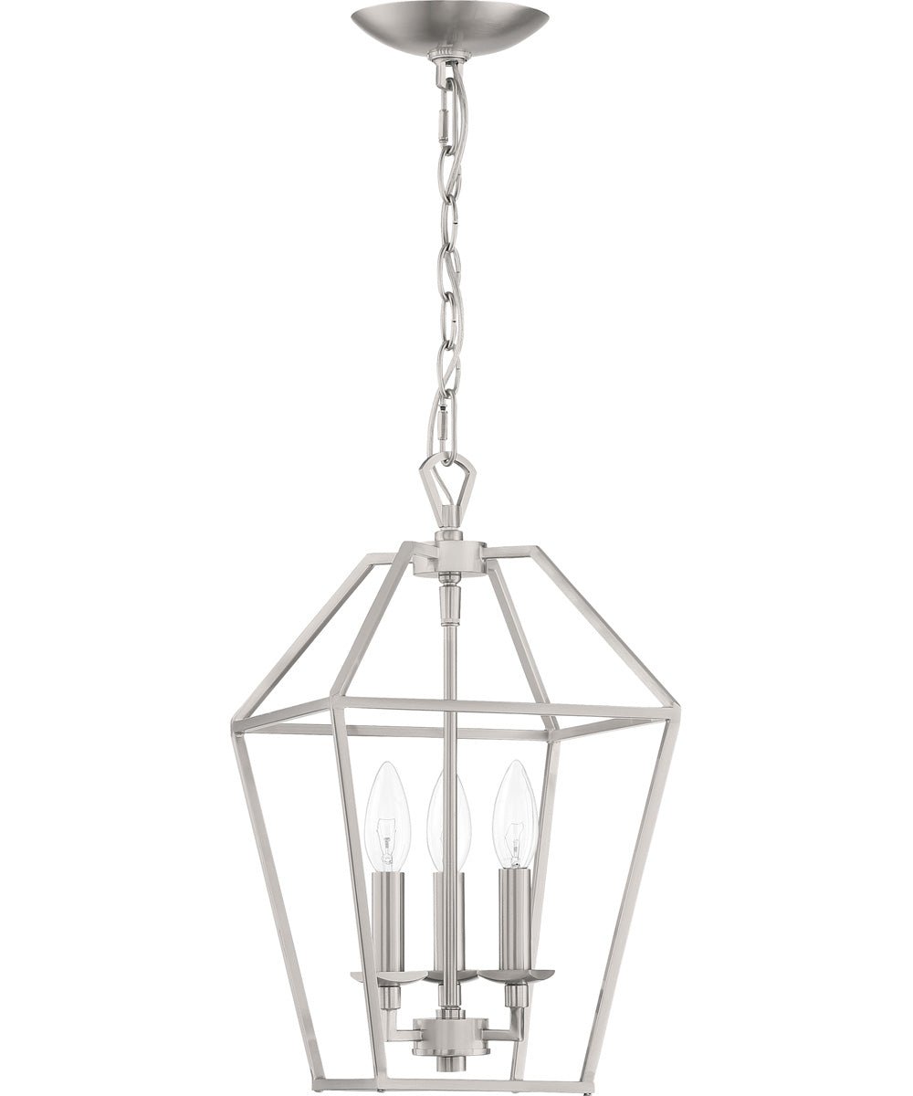 Cortemaggiore Nickel Geometric Lantern Pendant – image 3