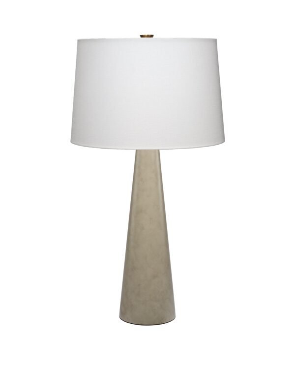 Lastovo Grey Steel Conical Body Table Lamp