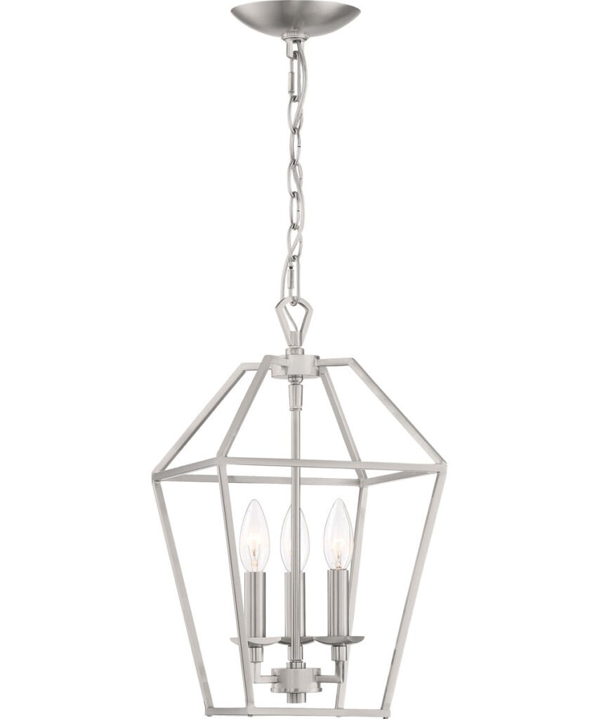 Cortemaggiore Nickel Geometric Lantern Pendant