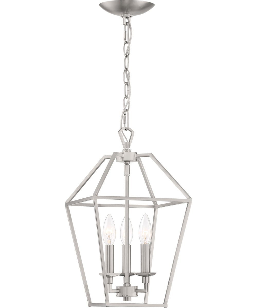 Cortemaggiore Nickel Geometric Lantern Pendant