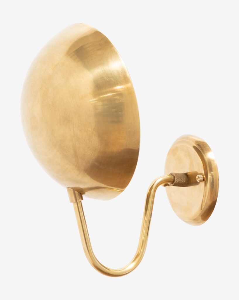 Berchidda Disk Reflektörlü Pirinç Aplik