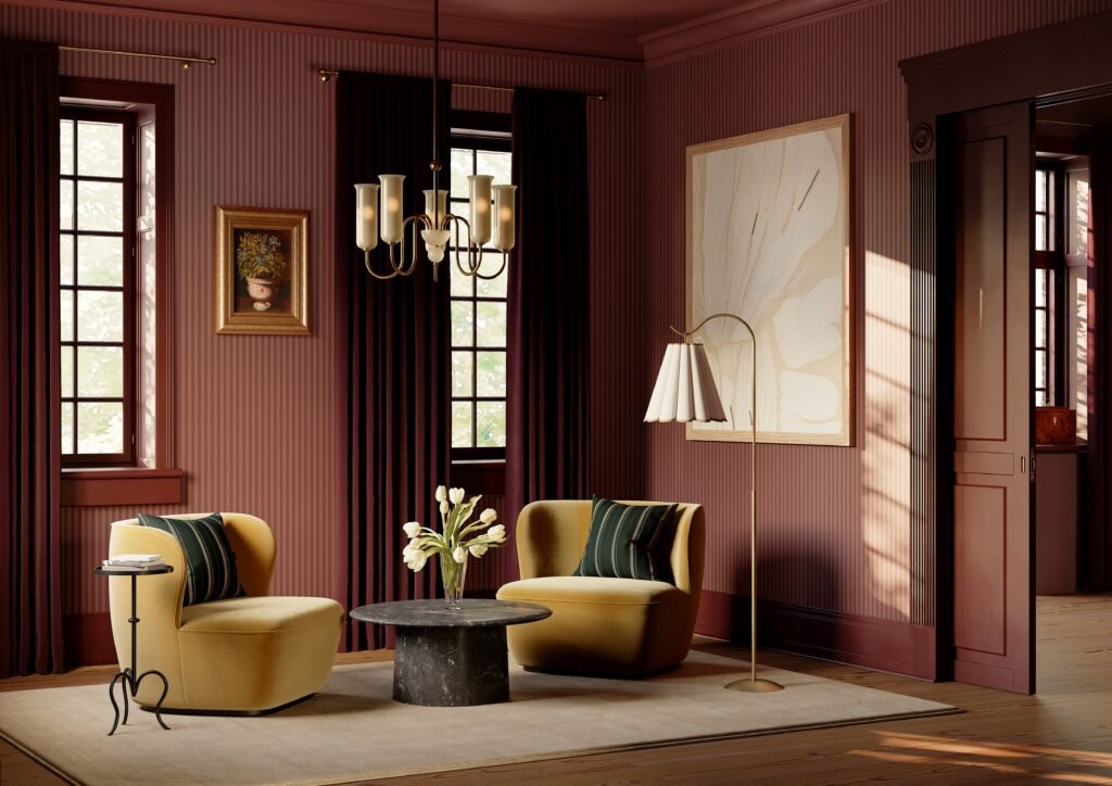 Lukove Swan Neck Pleated Shade Floor Lamp – image 3