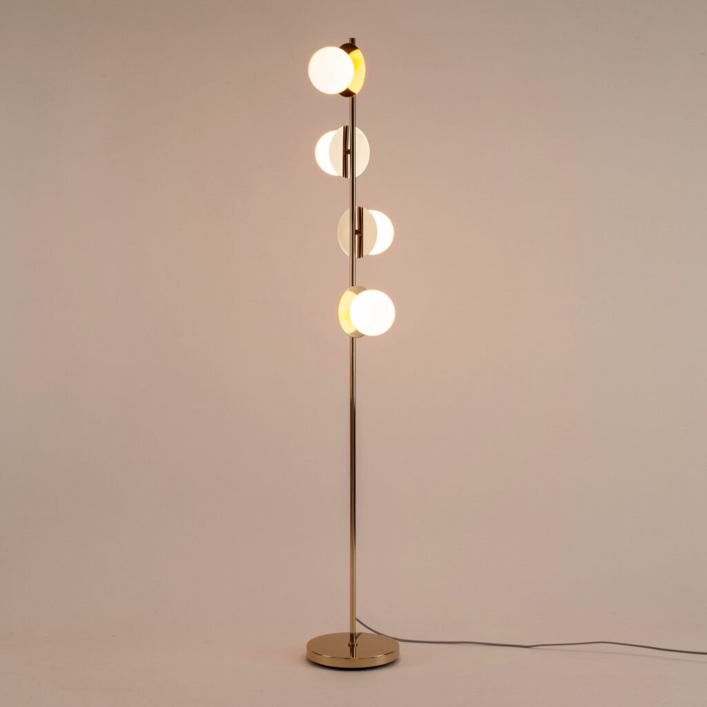 Pettorazza Opal Disc Brass Floor Lamp – image 2