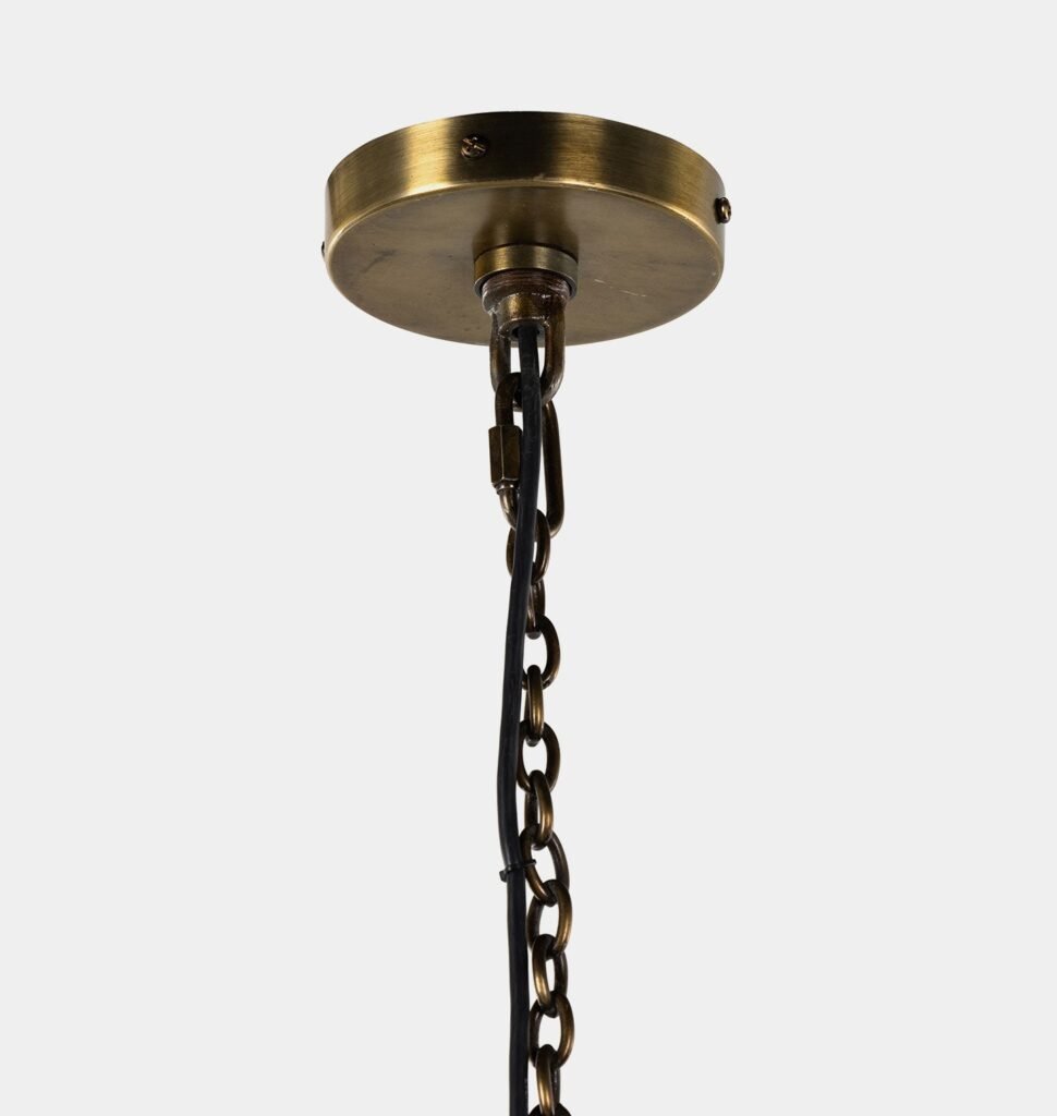 Mdiq Wide Iron Dome Pendant – image 3