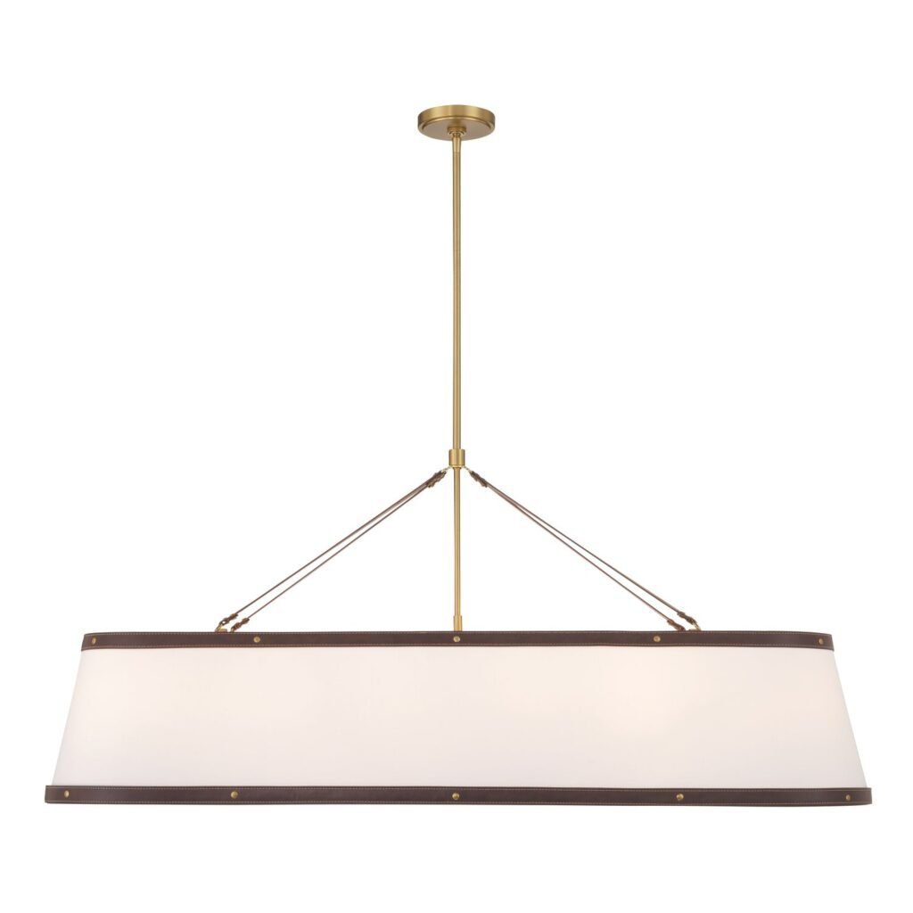 Mystras Oval Lineer Abajurlu Avize