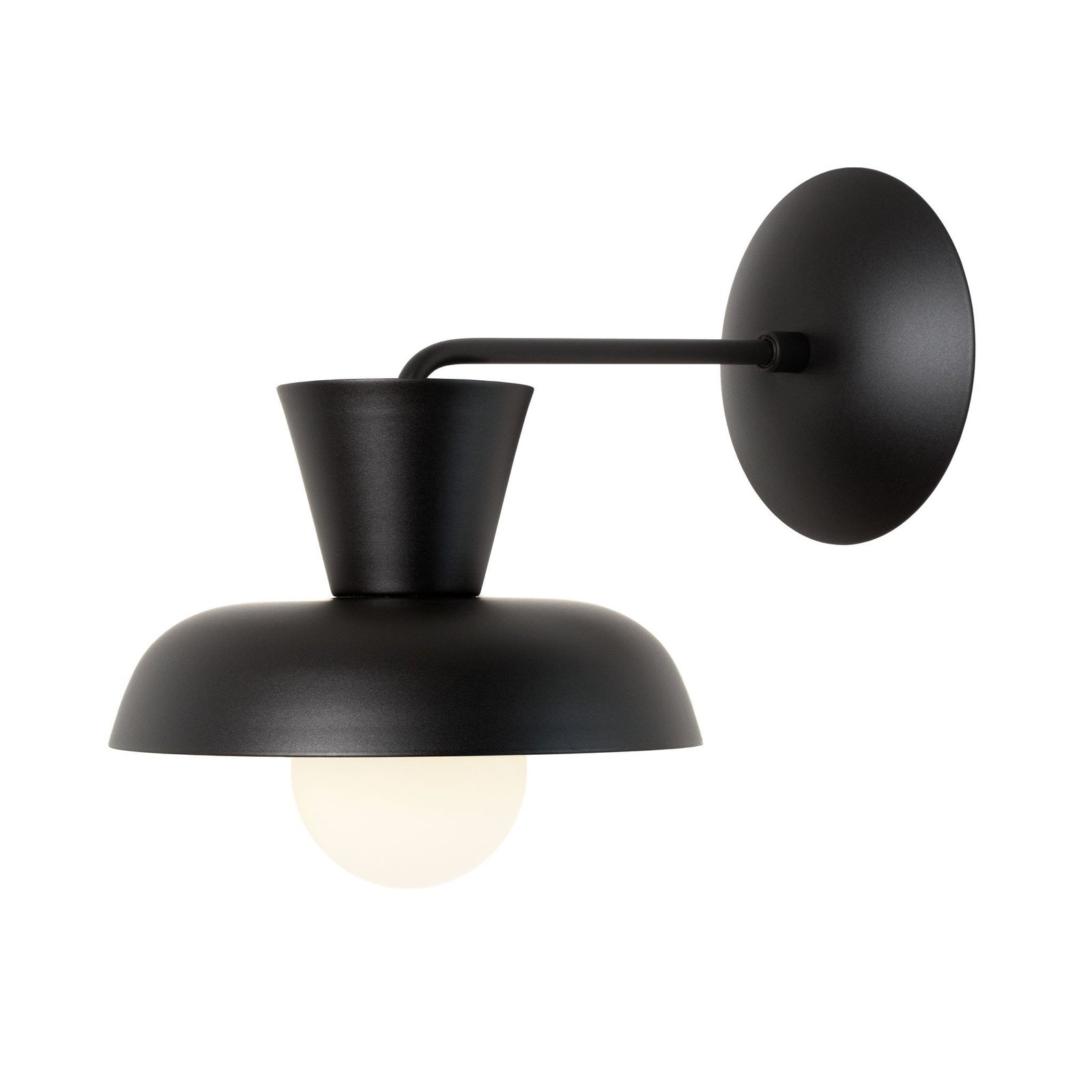 Roustika Conical Head Matte Black Wall Sconce