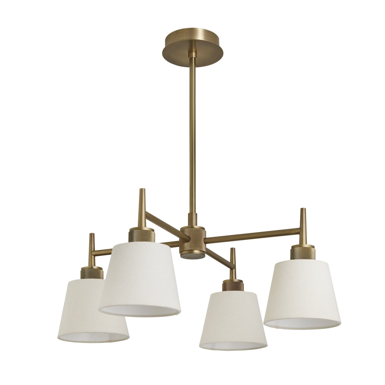 Bedonia Cotton Shade Four Arm Chandelier