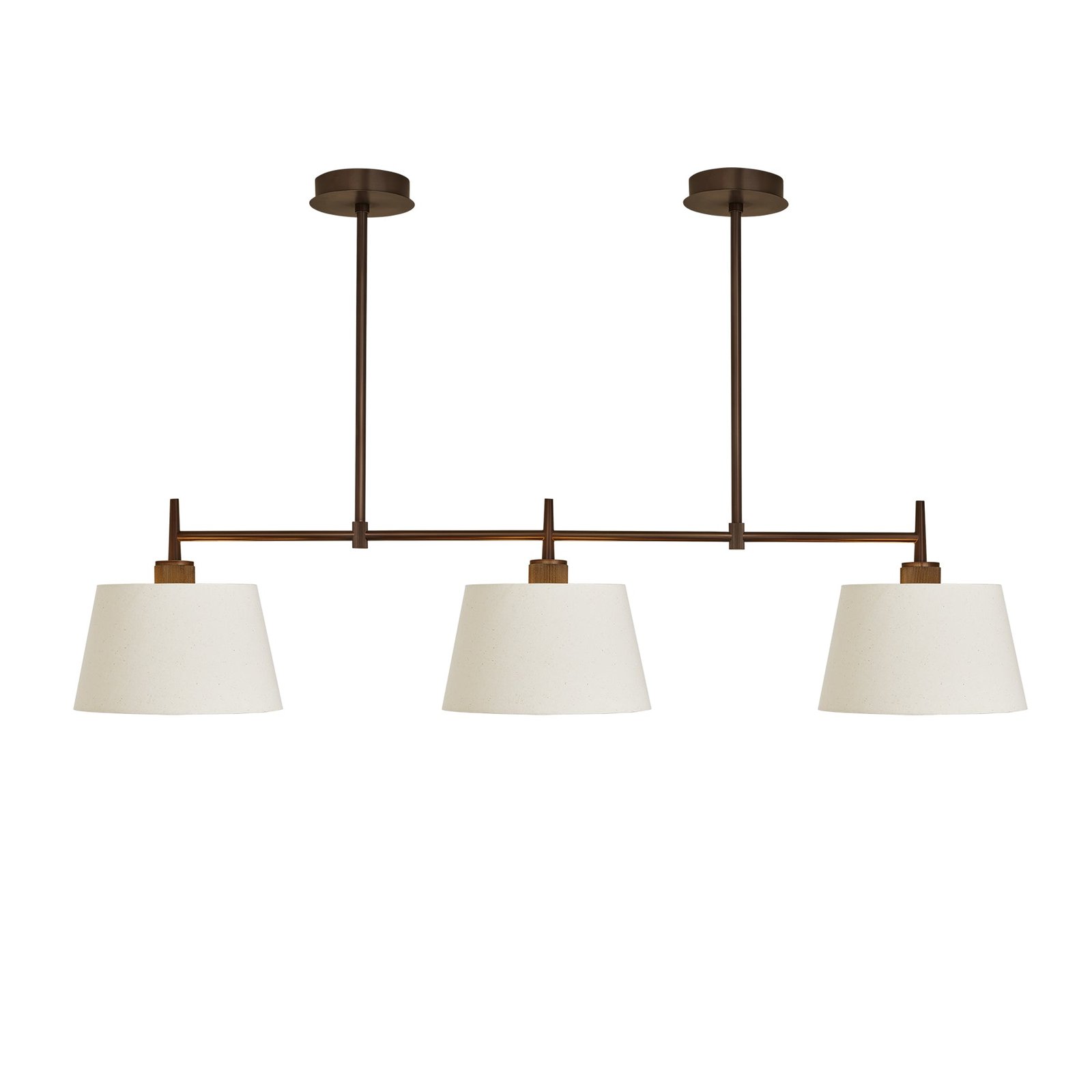 Felina Cotton Shade Triple Linear Pendant