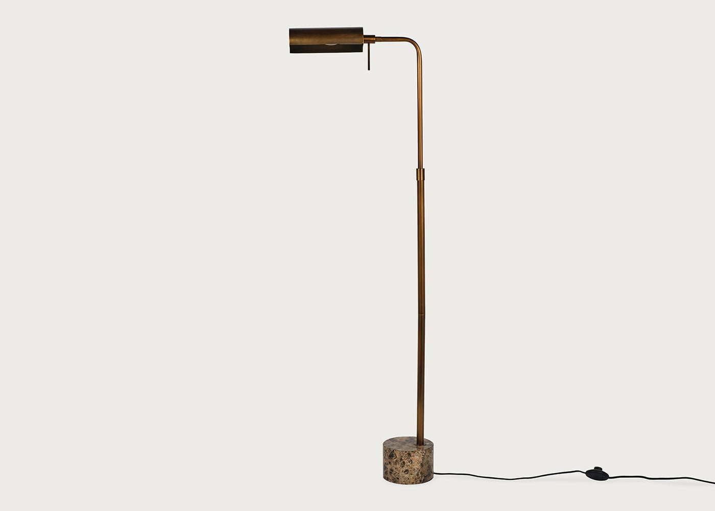 Bergantino Marble Base Reading Floor Lamp