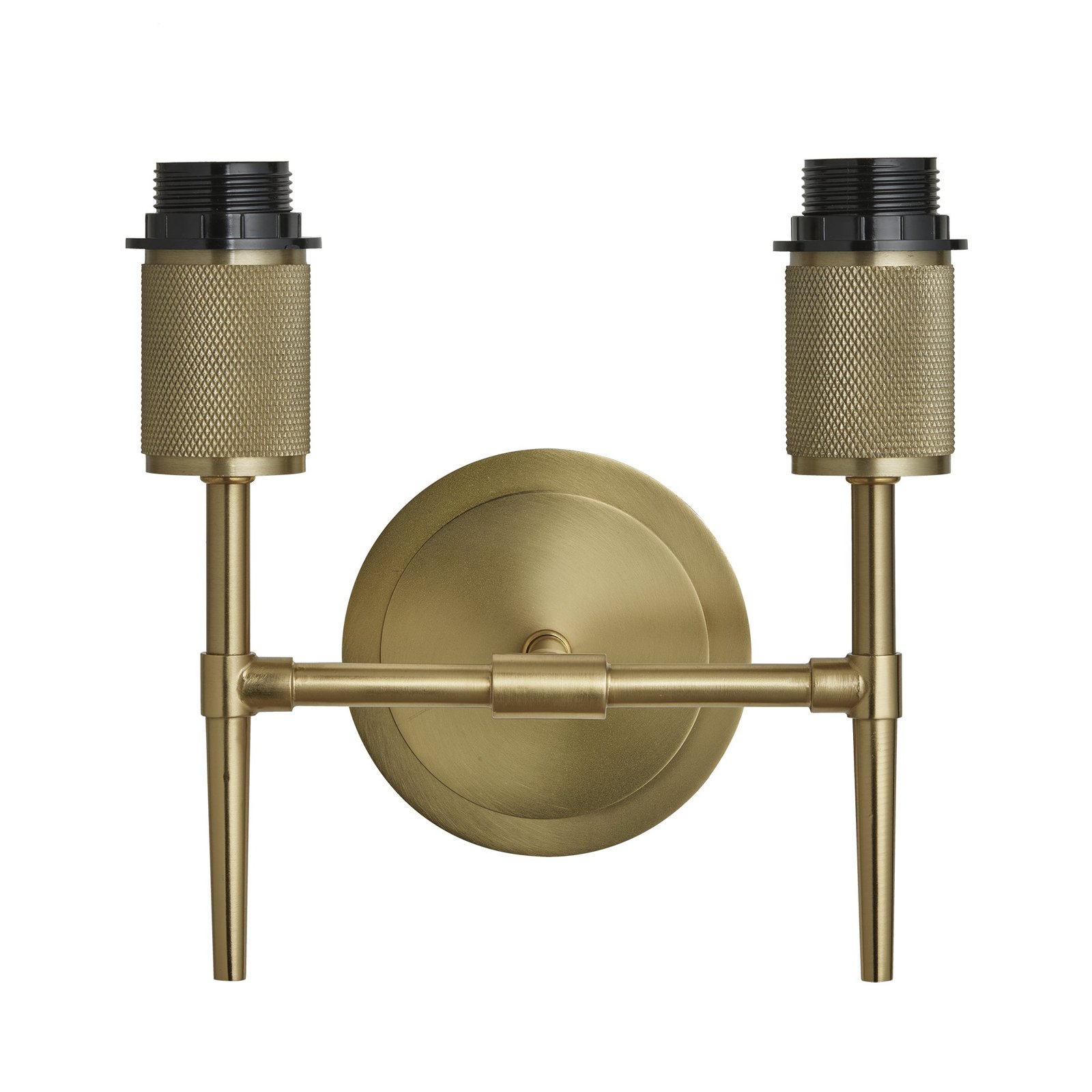 Sacile Çift Pamuk Abajurlu Pirinç Aplik – görsel 3