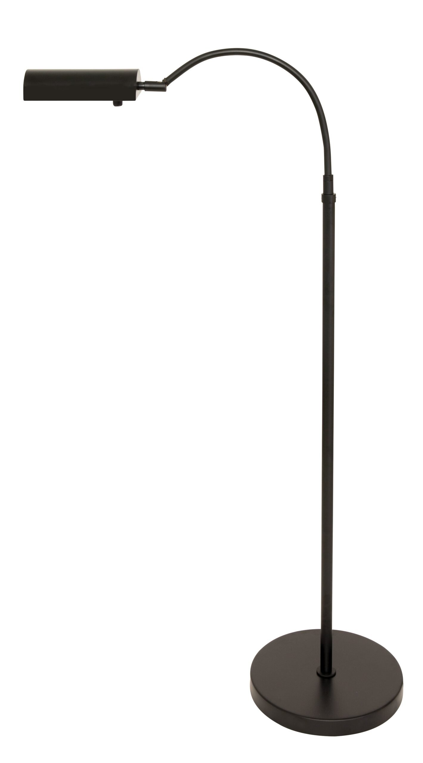 Crespino Swan Neck Black Floor Lamp