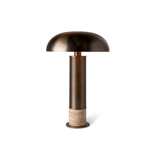 Biograd Metal Hood Bronze Table Lamp