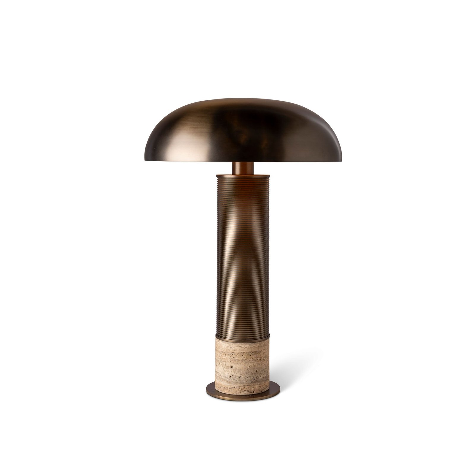 Biograd Metal Hood Bronze Table Lamp