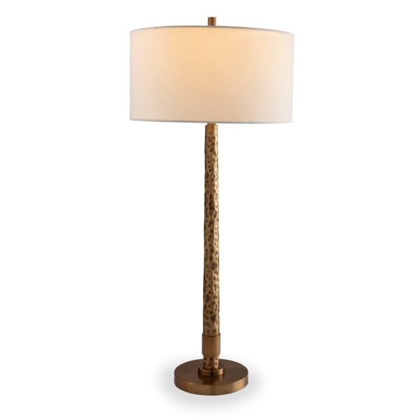 Porec Hammered Textured Brass Table Lamp