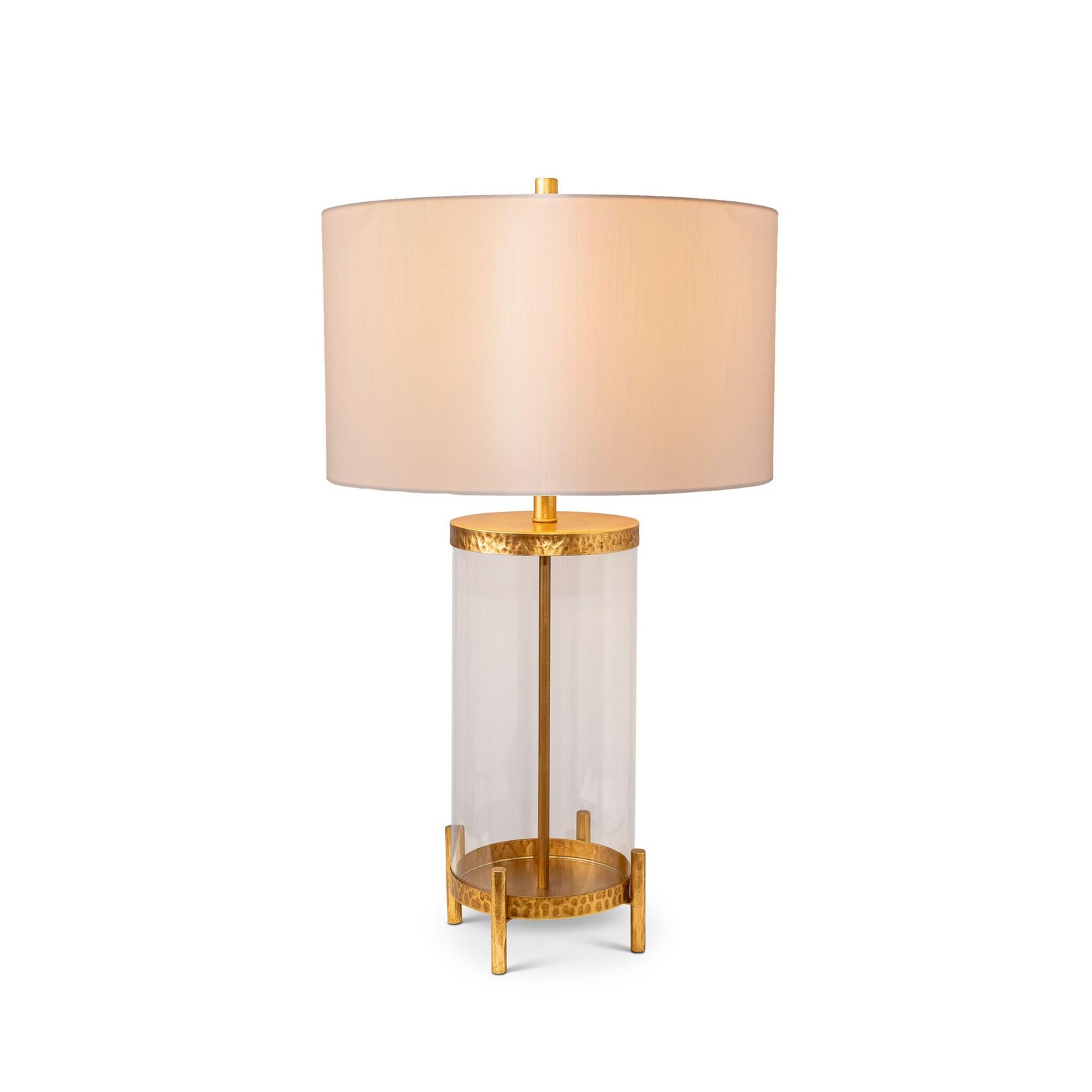 Omis Clear Glass Cylinder Body Table Lamp