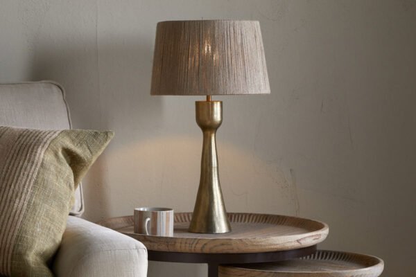 Medulin Cast Metal Antique Brass Table Lamp