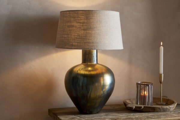 Murter Antiqued Metal Globe Lamp Base