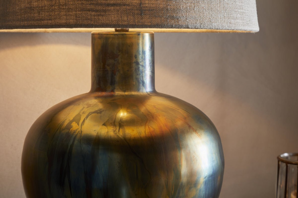 Murter Antiqued Metal Globe Lamp Base – image 3