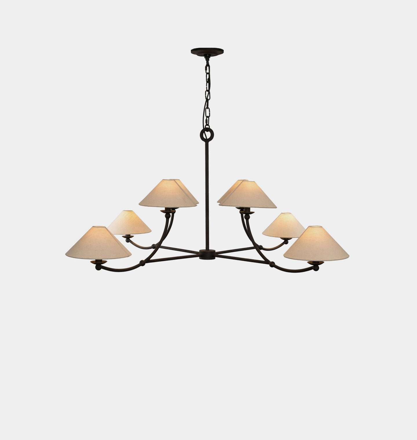 Ammoudia Wide Arm Head Iron Chandelier – image 2