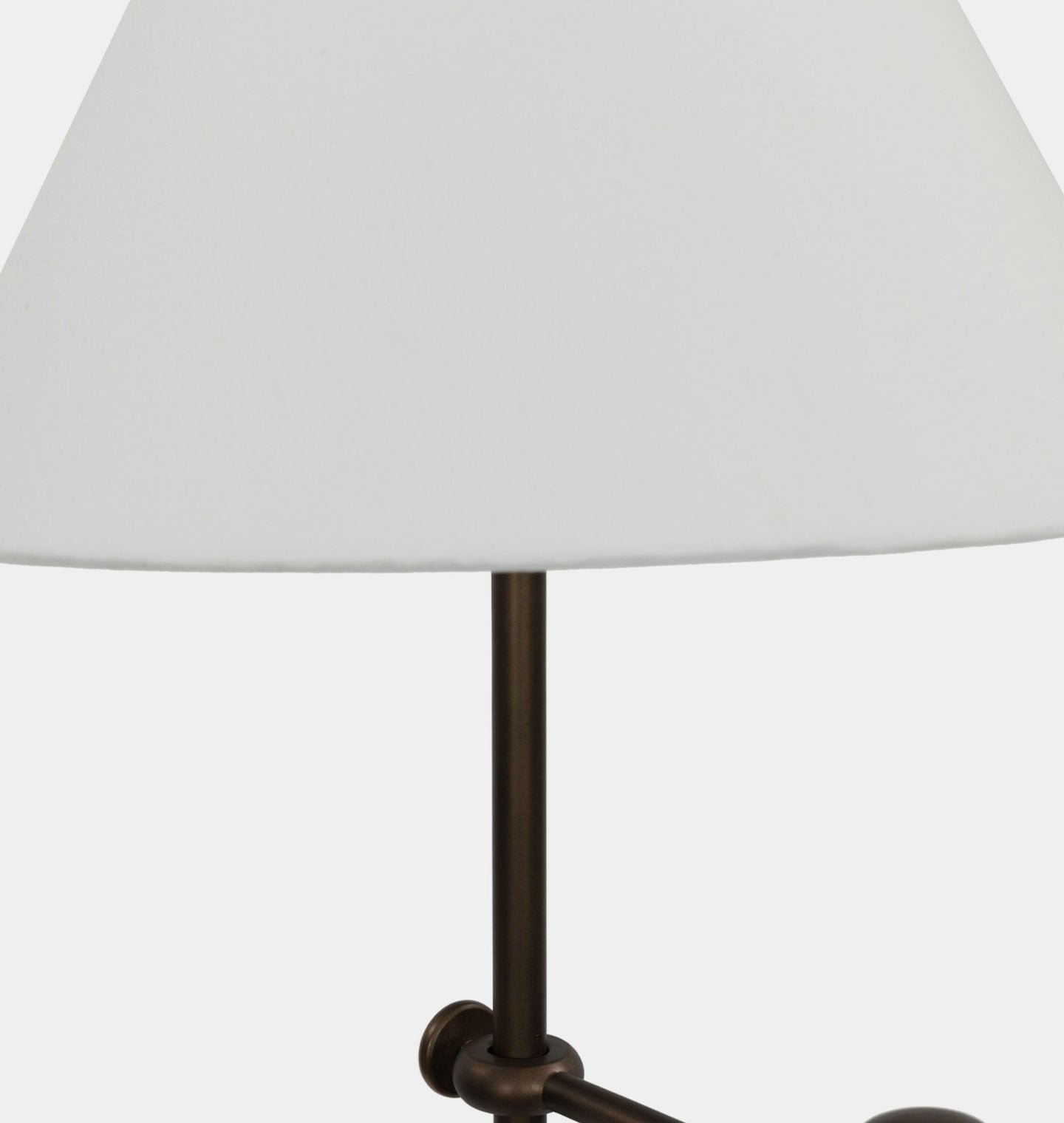 Brugine Ayarlı Kollu Bronz Lambader – image 2