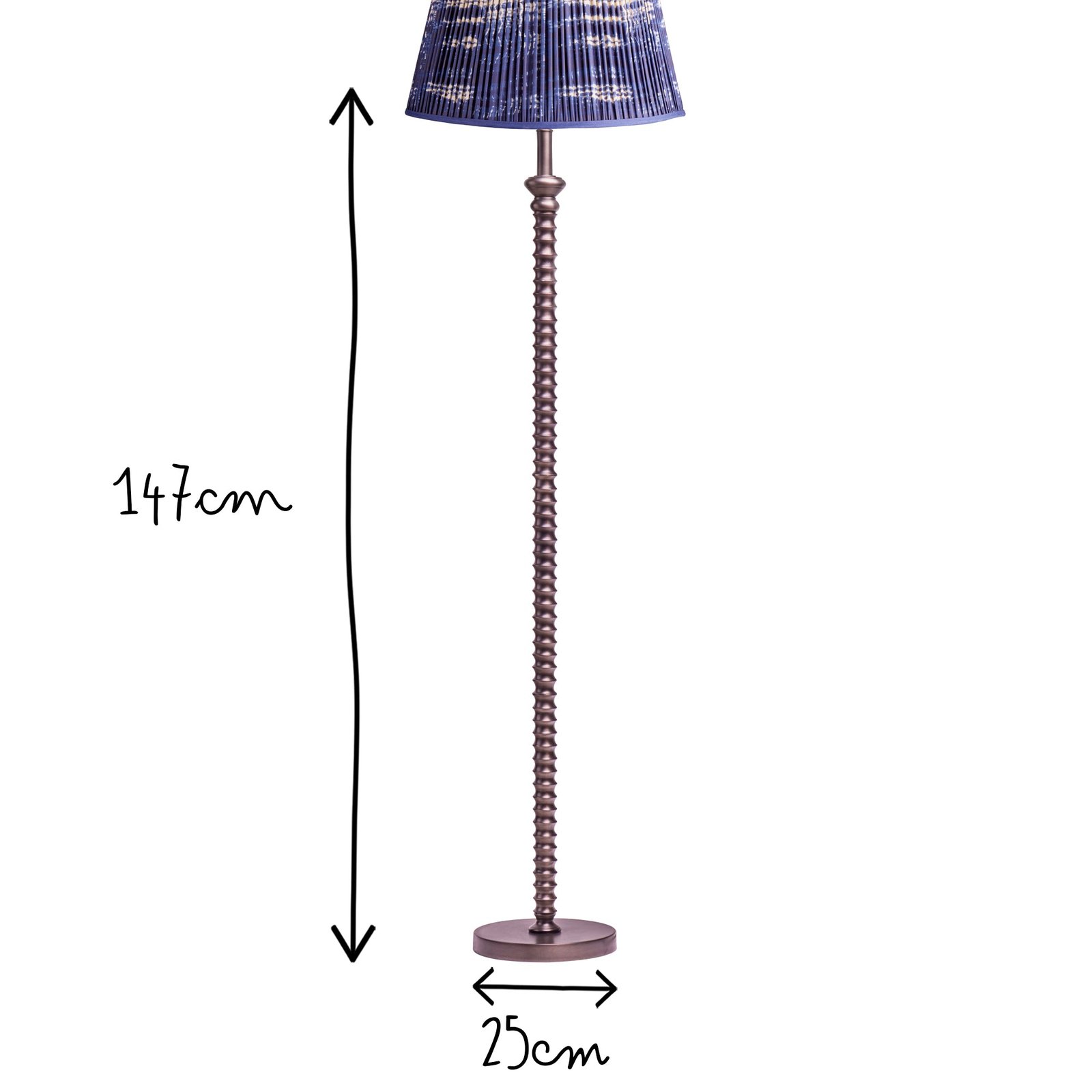 Thuburbo Knotted Cast Bronze Floor Lamp