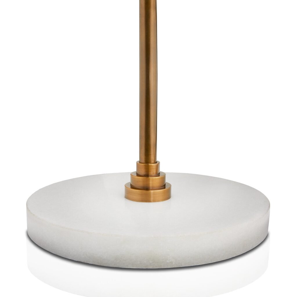 Alleghe Marble Base Arm Floor Lamp