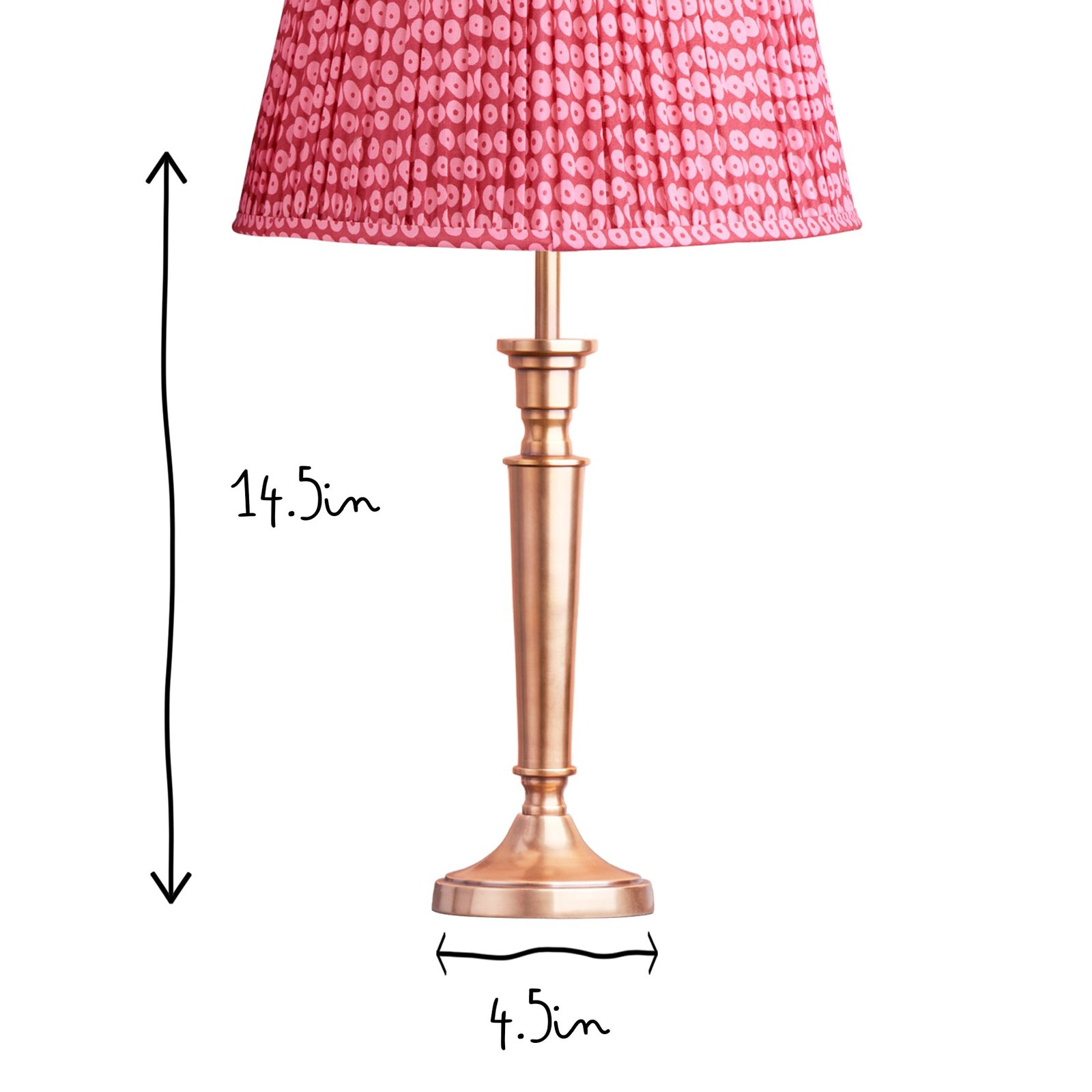 Fauglia Inverted Conical Brass Table Lamp
