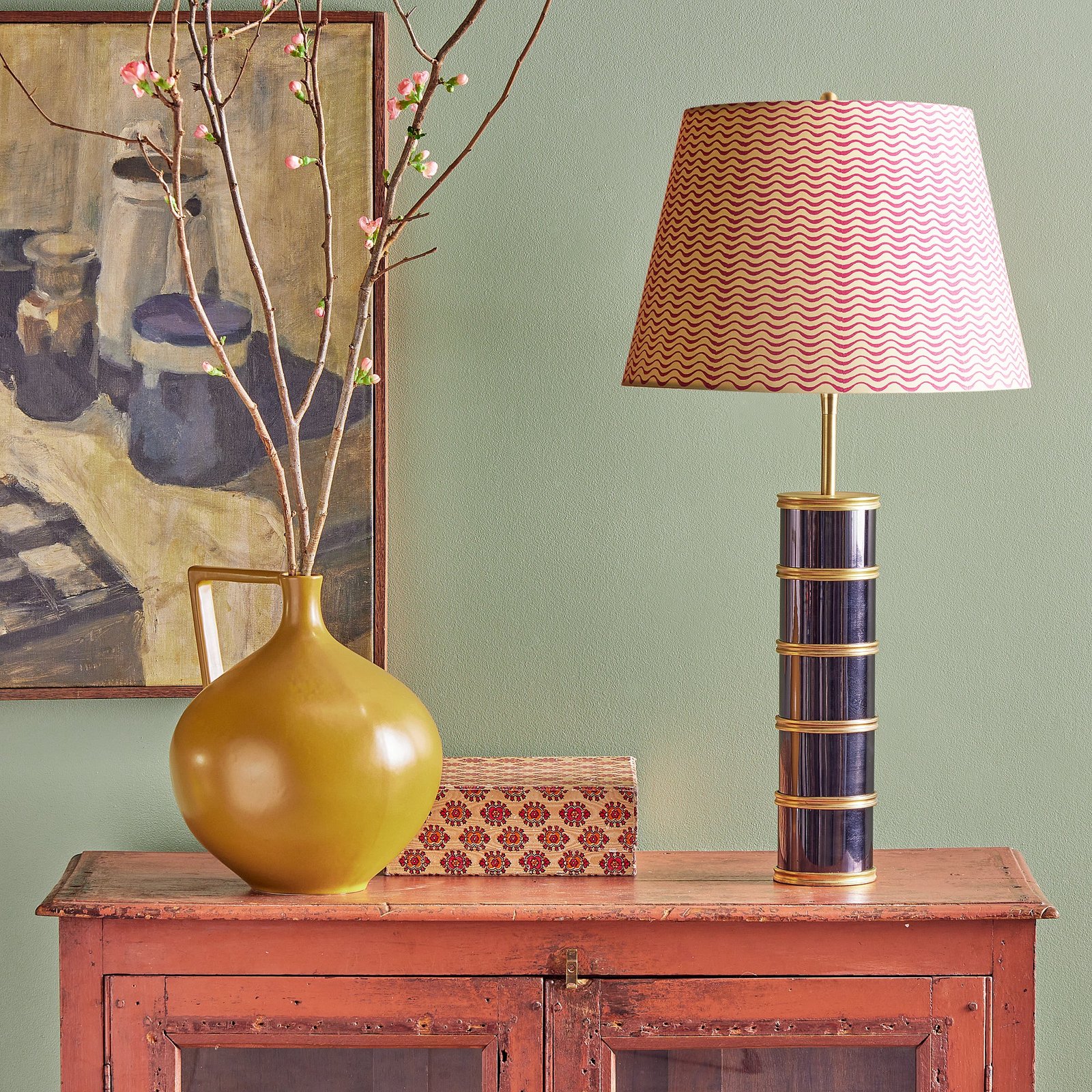 Altopascio Black Nickel and Brass Table Lamp – image 2