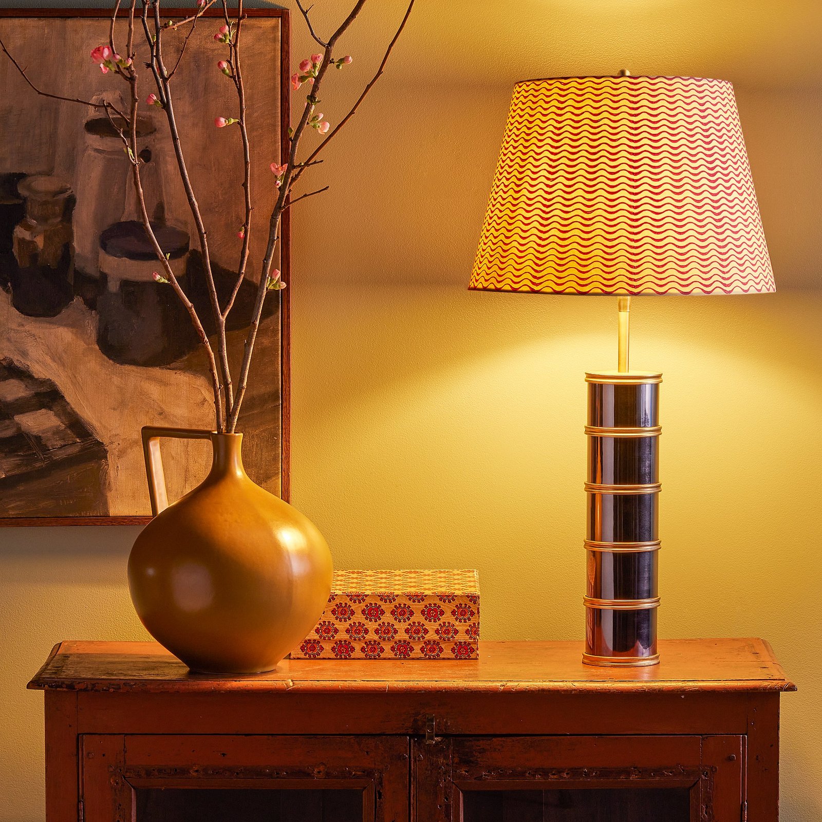 Altopascio Black Nickel and Brass Table Lamp – image 3