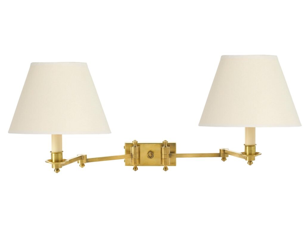 Aulla Yatay Tablalı Çift Kollu Aplik