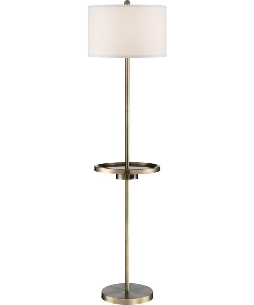 Bovolenta Table Antique Brass Floor Lamp