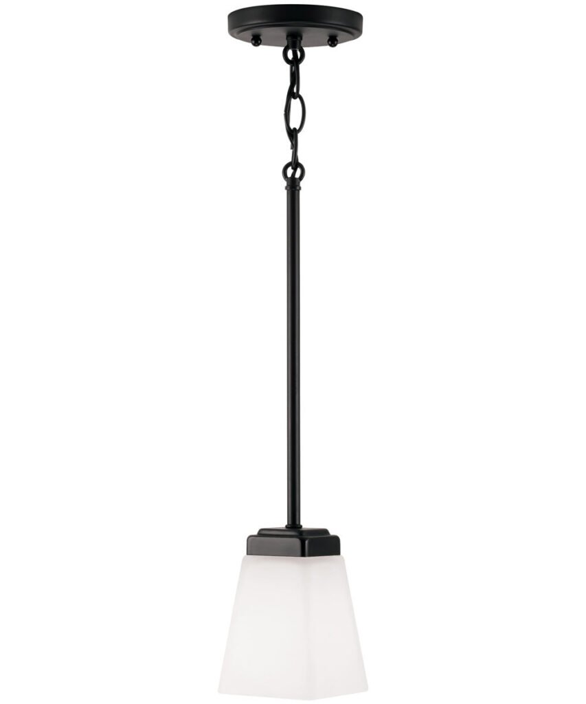 Fiumalbo Black White Glass Mini Pendant