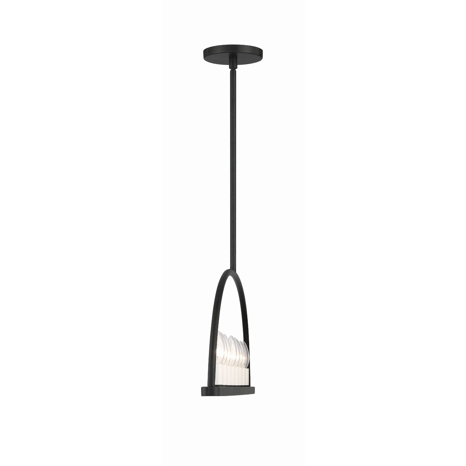 Predappio Black Arched Linear Candle Chandelier – image 3