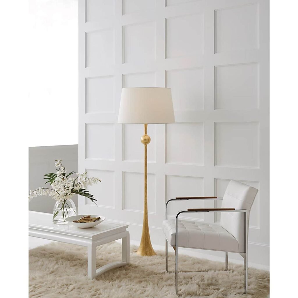 Kassiopi Gold Leaf Goblet Body Floor Lamp – image 3
