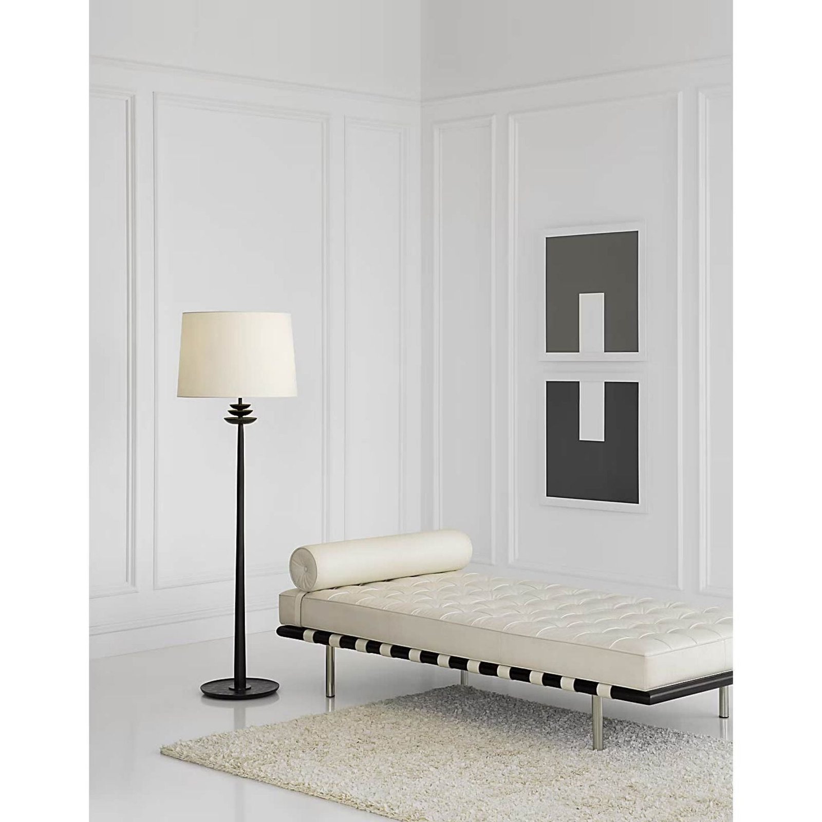 Lefkimmi Antiqued Iron Double Socket Floor Lamp – image 3