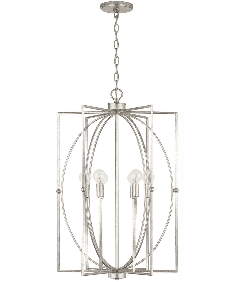 Frontignan Antique Silver Cage Chandelier