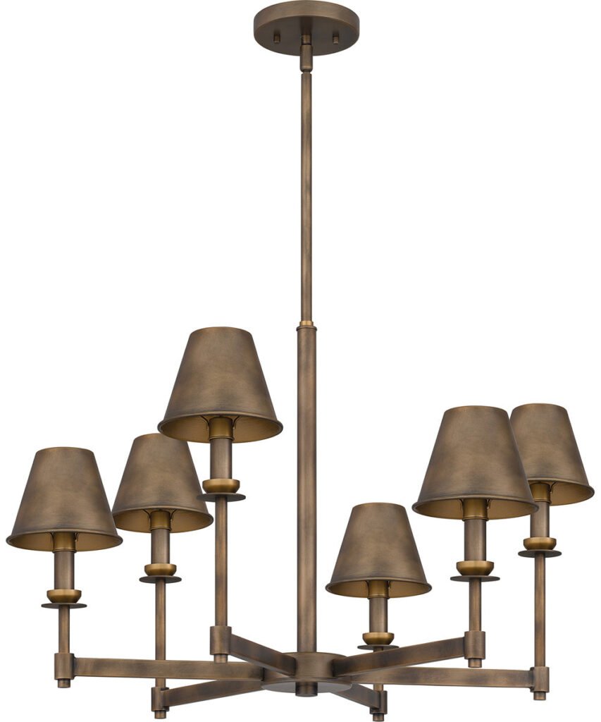 Vlora Metal Head Bronze Chandelier – image 2